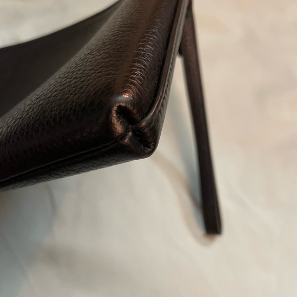 Tory Burch Black Clutch with Gold Emblem - Picture 3 of 7